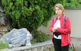 Spacer 4 sierpnia "Na szlaku walk powstańczych" Waśni&oacute;w-Nowa Słupia-Św. Krzyż-Mirogonowice-Momina 82