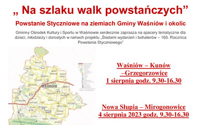 Zdjęcie do Zapraszamy na spacery tematyczne " Na szlaku walk powstańczych"
