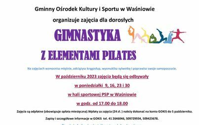 Zdjęcie do Zapraszamy na zajęcia.