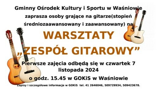 Zdjęcie do Zapraszamy na warsztaty